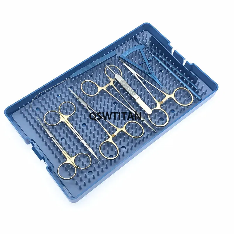 Color: Brushed Slate - Eyelid reconstruction double eyelids plastic surgery instruments set Double eyelid Cosmetic tools kit