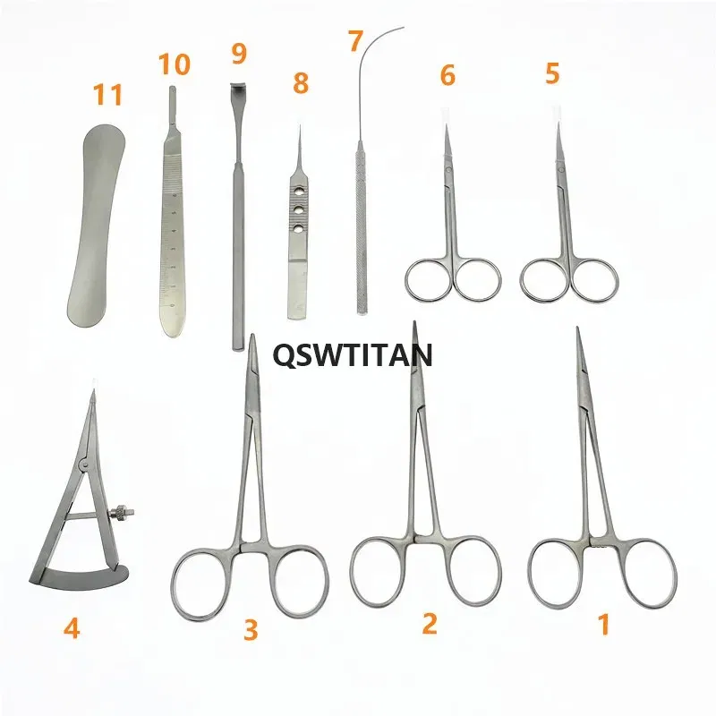 Color: Brushed Slate - Eyelid reconstruction double eyelids plastic surgery instruments set Double eyelid Cosmetic tools kit