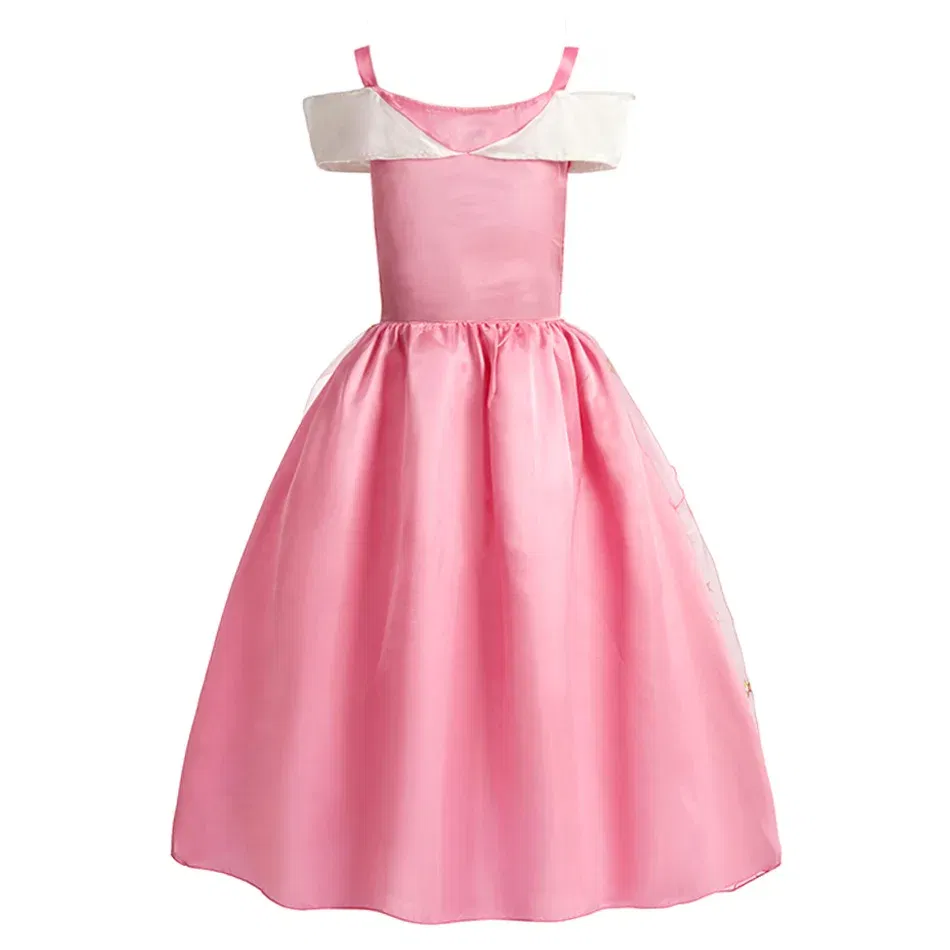 Color: army green, Kid Size: 9 - Children Halloween Disguise Aurora Cinderella Disney Princess Costume Festival Dress up Kids Girls Sleeping Beauty Frock 1-12Yrs