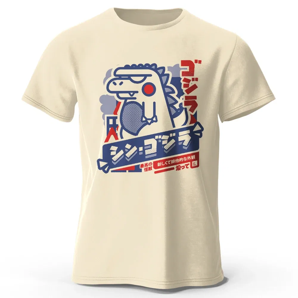 Color: WHITE, Size: XXXL - Harajuku Kawaii Animal Printed 100% Cotton T-Shirt, Lightweight Round Neck Short Sleeve Tee, Unisex Casual Wear