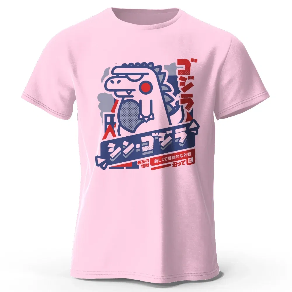 Color: WHITE, Size: XXXL - Harajuku Kawaii Animal Printed 100% Cotton T-Shirt, Lightweight Round Neck Short Sleeve Tee, Unisex Casual Wear