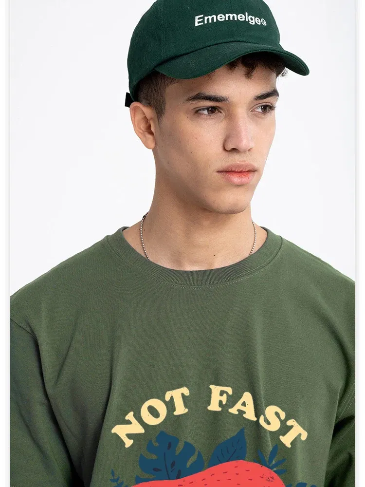 Color: black, Size: XL - Not Fast Not Furious Sloth Cute Print Men Tee Shirts Breathable Cotton Tops Street Fashion T-shirt Women Casual Summer T Shirts
