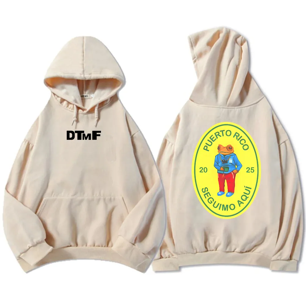 Color: WHITE, Size: XXXL - DTMF Deb? Tirar Más Fotos 2025 New Album Hoodies Bad Bunny Singer Printing Sweatshirts Men Women Clothing Sudaderas Hombre Male