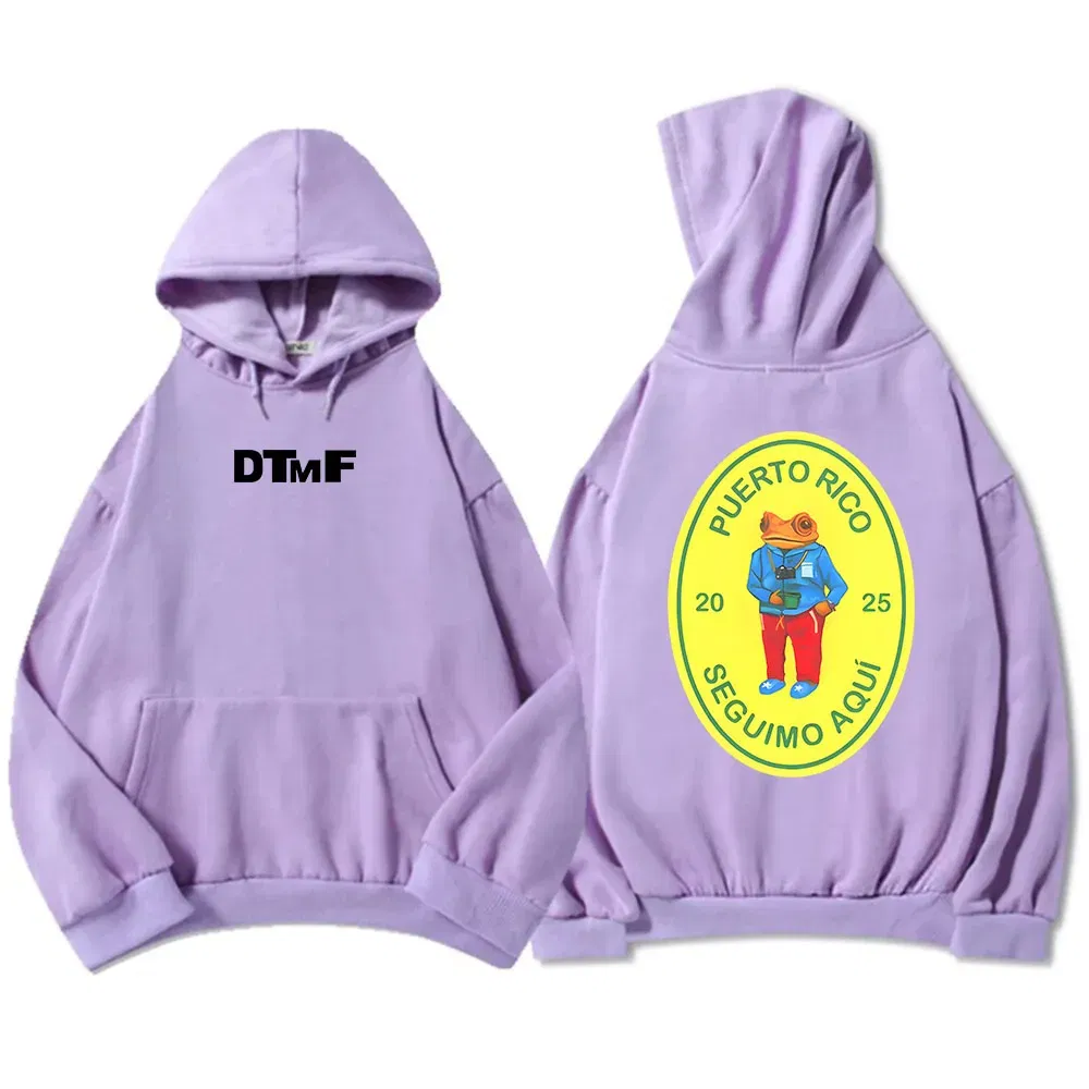 Color: WHITE, Size: XXXL - DTMF Deb? Tirar Más Fotos 2025 New Album Hoodies Bad Bunny Singer Printing Sweatshirts Men Women Clothing Sudaderas Hombre Male