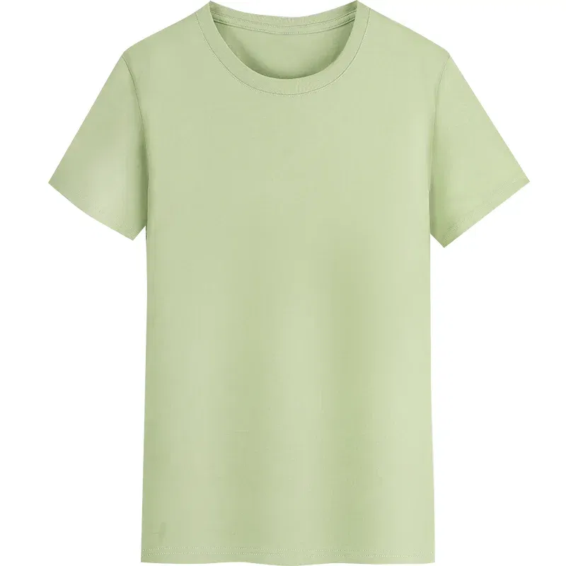 Color: army green, Size: L, Ships From: CHINA - YOTEE Round Neck T-shirt Cotton Logo Customized Embroidery Personal Group Fashion T-shirt Logo Customization