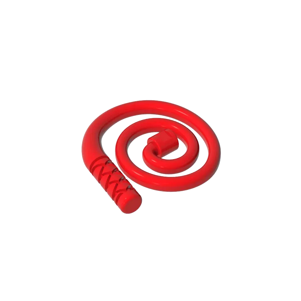 Color: Chocolate - Gobricks GDS-M300 Equipment Whip [Coiled] compatible with lego 61975 Assembles Building Blocks children's toys