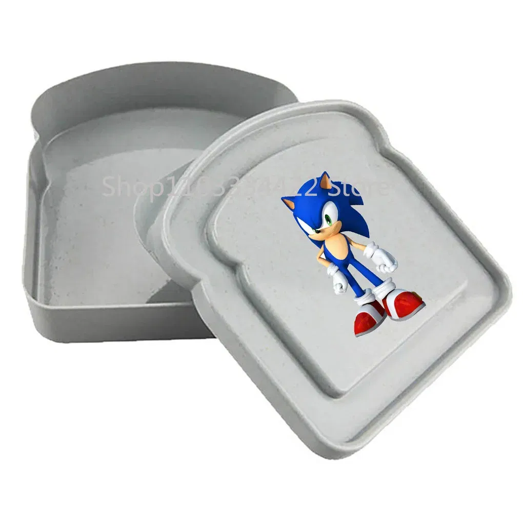 Color: PURPLE - 2025 sonic Sandwich Containers Lunch Toast Storage Box With Lid Portable Food Storage Reusable Microwave Lunch Sandwich Box