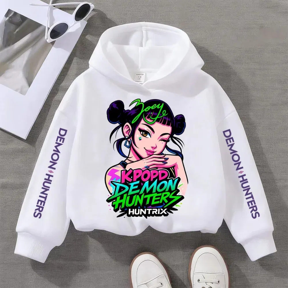 Color: Red, Kid Size: 122 - Kpop Witch Hunt Children's clothing, including men's and women's spring and autumn hoodies and fashionable sweatshirts