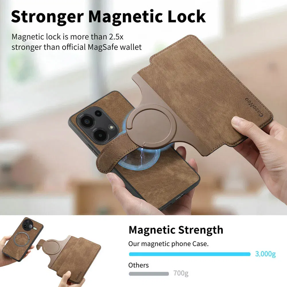 Color: Blue, Material: PU - For Poco F8 Ultra F7 X7 X6 M6 M7 Pro 5G Luxury Case RFID Leather 2IN1 Detachable Book Funda Xiaomi Poco F6 X5 X 6 F 8 Flip Cover