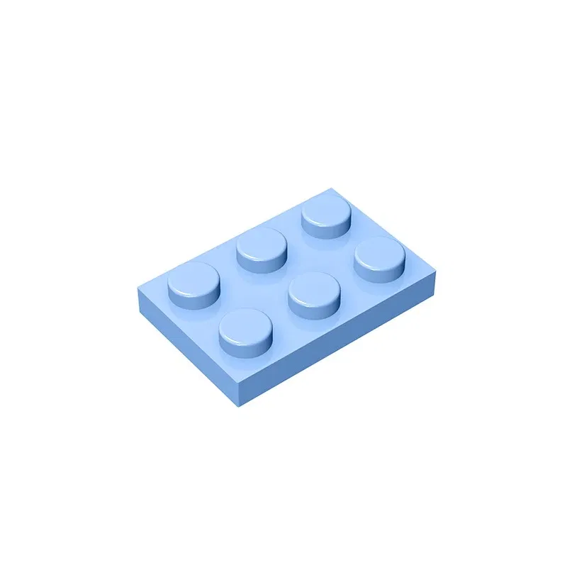 Color: black - Educational Assemblage GOBRICKS Plate 2 x 3 compatible with lego 3021 pieces of children's toys building block Particles Plate