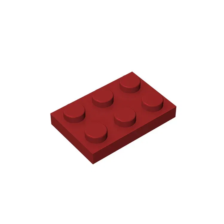 Color: black - Educational Assemblage GOBRICKS Plate 2 x 3 compatible with lego 3021 pieces of children's toys building block Particles Plate