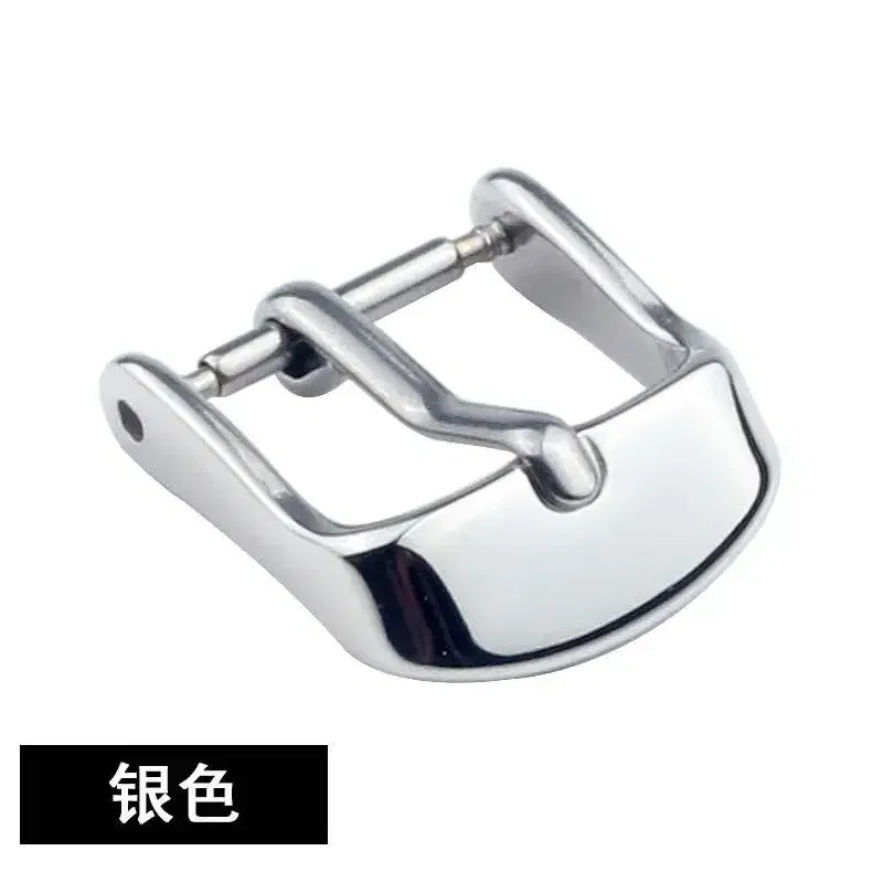 Band Color: Blue Light Blue, Band Width: 22mm, Ships From: CHINA - Stainless Steel Watch Buckle for Leather Strap Pin Buckle Strap Buckle Gold Silver Rose Gold Strap Button Accessories