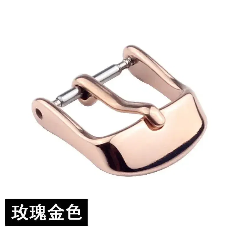 Band Color: Blue Light Blue, Band Width: 22mm, Ships From: CHINA - Stainless Steel Watch Buckle for Leather Strap Pin Buckle Strap Buckle Gold Silver Rose Gold Strap Button Accessories