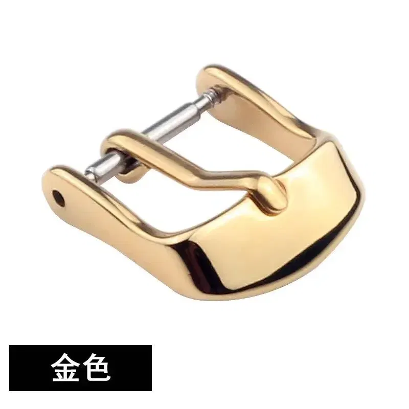Band Color: Blue Light Blue, Band Width: 22mm, Ships From: CHINA - Stainless Steel Watch Buckle for Leather Strap Pin Buckle Strap Buckle Gold Silver Rose Gold Strap Button Accessories