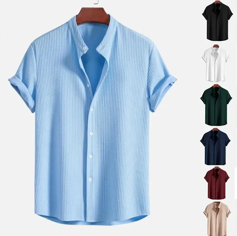 Short Sleeve Loose Shirt Top Summer Men's Clothing