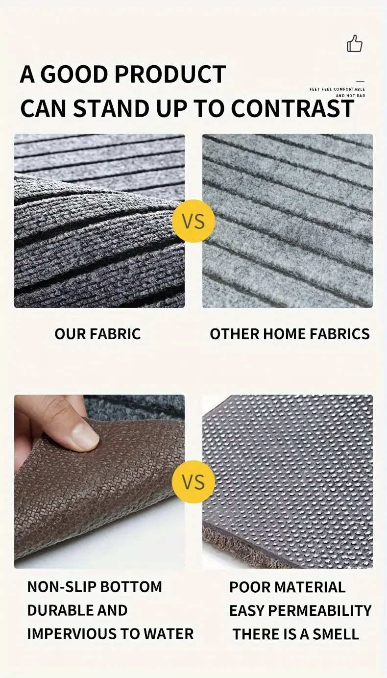 Kitchen Carpet Non-slip Kitchen Area Floor Mat Oil Resistant,