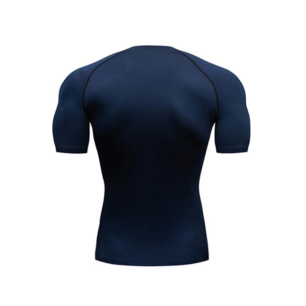 Color: black, Size: M - Men's Athletic Compression Shirts Athletic Quick Dry Breathable Rash Guard Athletic Tight Workout Tops Summer Men