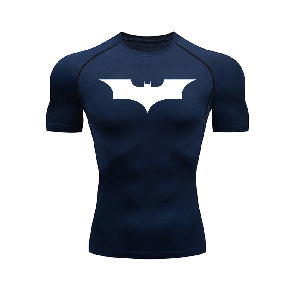 Color: black, Size: M - Men's Athletic Compression Shirts Athletic Quick Dry Breathable Rash Guard Athletic Tight Workout Tops Summer Men