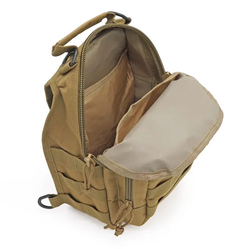 Color: Silver - 2024 New Hiking Backpack Sports Climbing Tactical Backpack Camping Hunting Backpack Outdoor Fishing Shoulder Bag