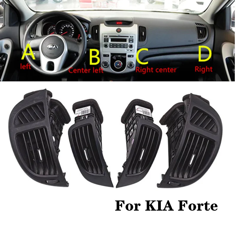 Color Name: Silver - Genuine car parts car air conditioner outlet air conditioning vents for Kia Forte Cerato