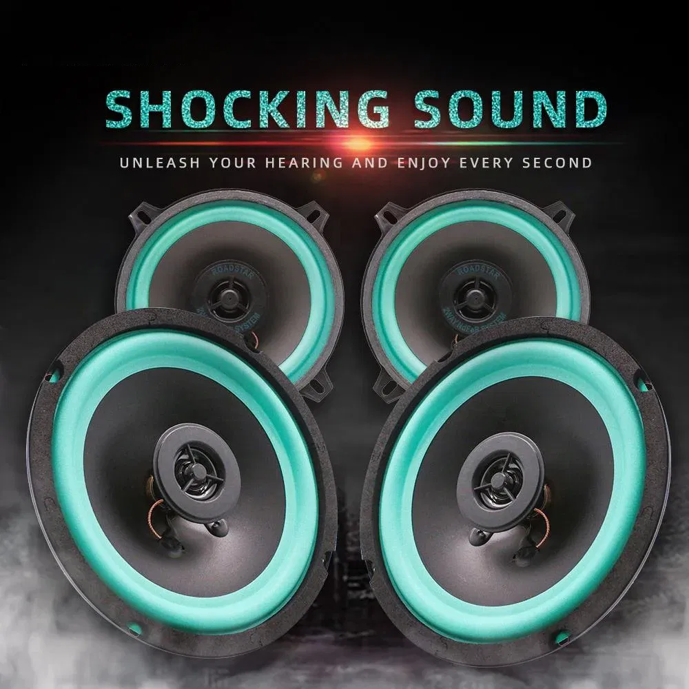 Size: 7" - 1pcs 4/5/6.5 Inch Car Speakers Two-Way Door Automotive Audio Music Coaxial Subwoofer Full Range Frequency Car Stereo Speaker
