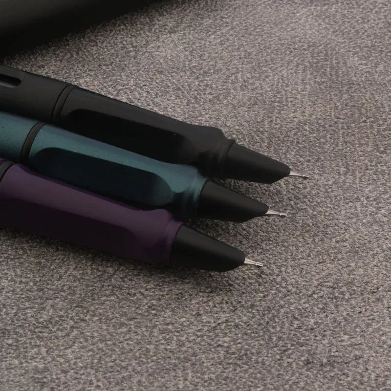 Color: PURPLE - 1pc Naginata Fountain Pen Matte Blue Handmade Grinding 1.5mm Nib Business Office School Supplies Writing Pens