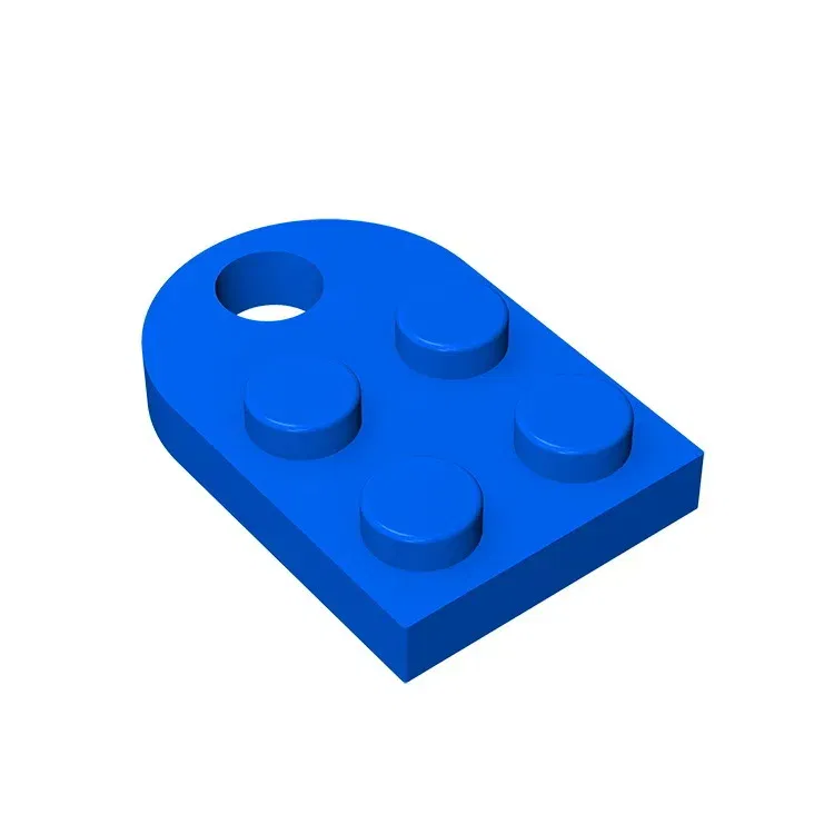 Color: green - Gobricks 1pcs Moc Bricks Plate Special Parts 3x2 with Hole Compatible with 3176 Assemble Building Block Kids Toys DIY Gift Adult