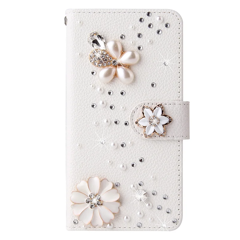 Color: Blue, Material: PP - Flip Glitter Case For Samsung Galaxy S25 Ultra S24 FE S23 S22 S21 S20 Plus A35 A55 A16 A14 A15 A34 A54 Leather Cover Case