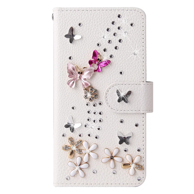 Color: Blue, Material: PP - Flip Glitter Case For Samsung Galaxy S25 Ultra S24 FE S23 S22 S21 S20 Plus A35 A55 A16 A14 A15 A34 A54 Leather Cover Case