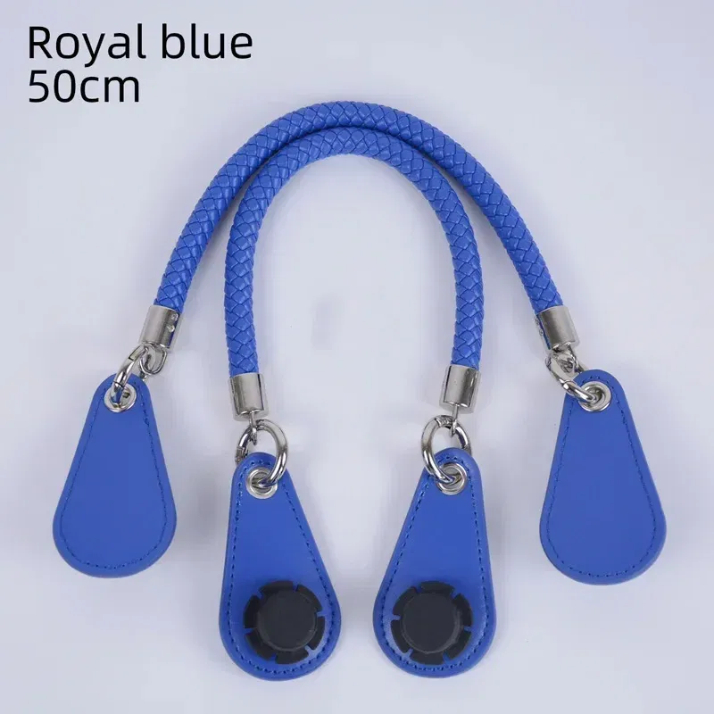 Color: Gold, Ships From: CHINA - New 1 pair Obag PU Woven braided leather Rope Handles straps round handlefor O Bag accessoires
