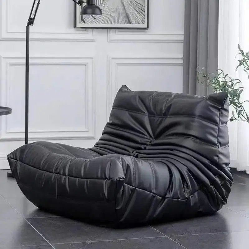 Color: Brown - Single Sofa Lazy Couch Tatami Living Room Bedroom Lovely Leisure Single Chair Reading Chair Balcony Rocking Chair