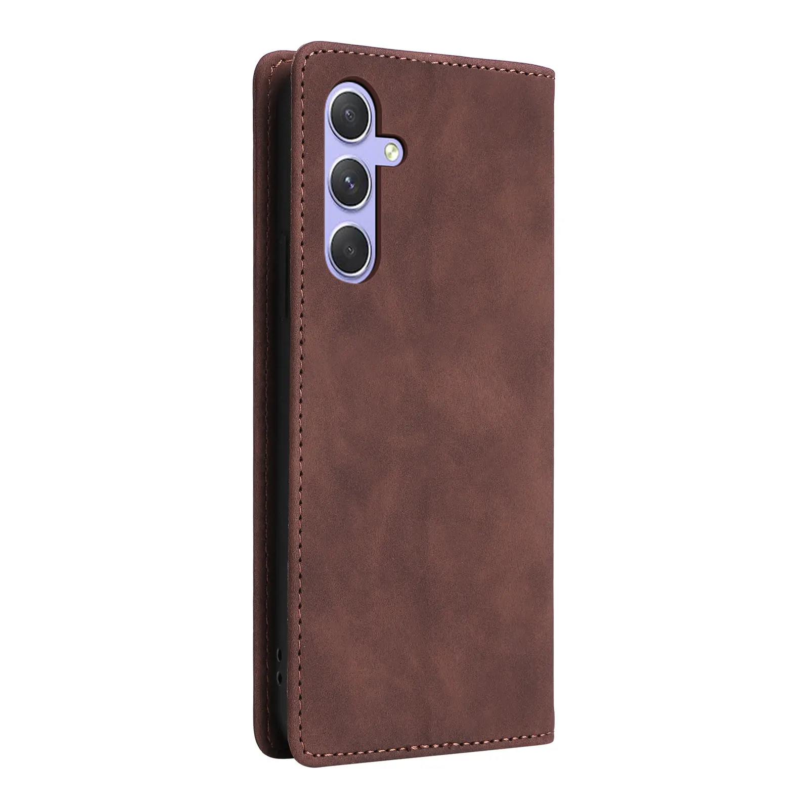 Color: Sky blue, Material: Silicon - Leather Wallet Case For Samsung Galaxy A15 A05 A14 A24 A34 A54 A13 A23 A33 A53 A73 A52 A32 A22 A12 A72 A03S A04S Flip Book Cover