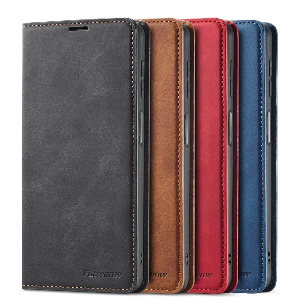 Color: Brown, Material: ABS - Leather Case for Samsung Galaxy A54 A53 A34 A33 A14 A13 A15 A25 A12 A22 A32 A52s A6 A7 A10 A20e A40 A50 A70 A21s A31 A41 A51 A71