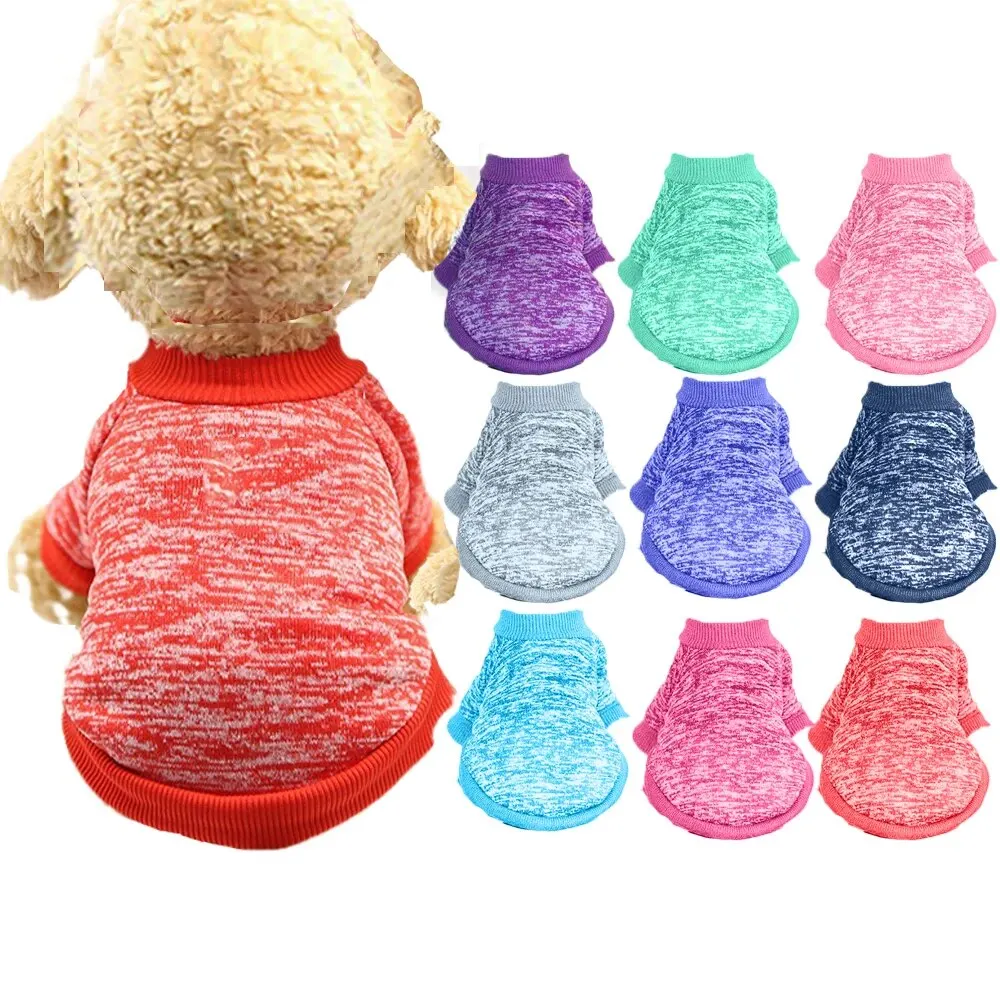 Size: M, Color: Pink - Dog Warm Clothes Spring Autumn Winter Cute Fashion Jacket Round Neck Sweater Pet Supplies Teddy Dog Cat Clothing Pet Accessories