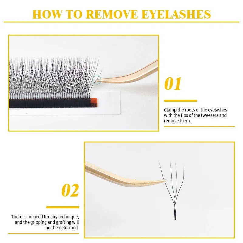 Curl: C, Thickness: 0.07mm, Length: 12mm, Ships From: CHINA - Gemerry Cilios W 4D W-shaped Eyelash Extension Automatic Flowering W Lashes LU/L/C/D Curl High Quality Individual Fake Eyelashes