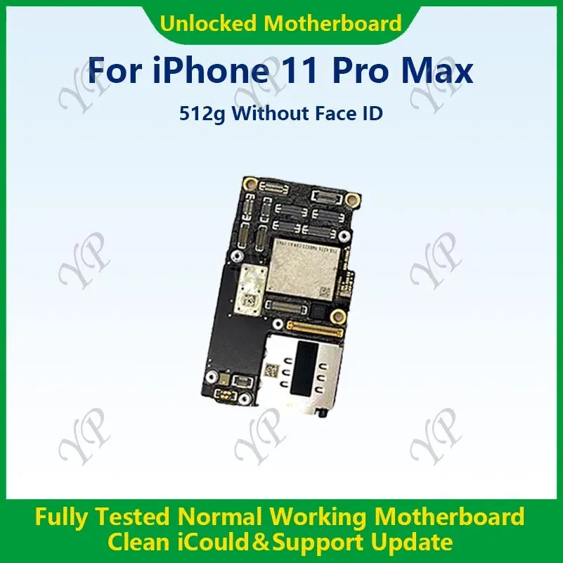 Color: dark green, Ships From: CHINA - Top Fully Tested Authentic Motherboard For iPhone 11 Pro Max 64g/256g Unlocked Mainboard With Face ID Cleaned iCloud Fast