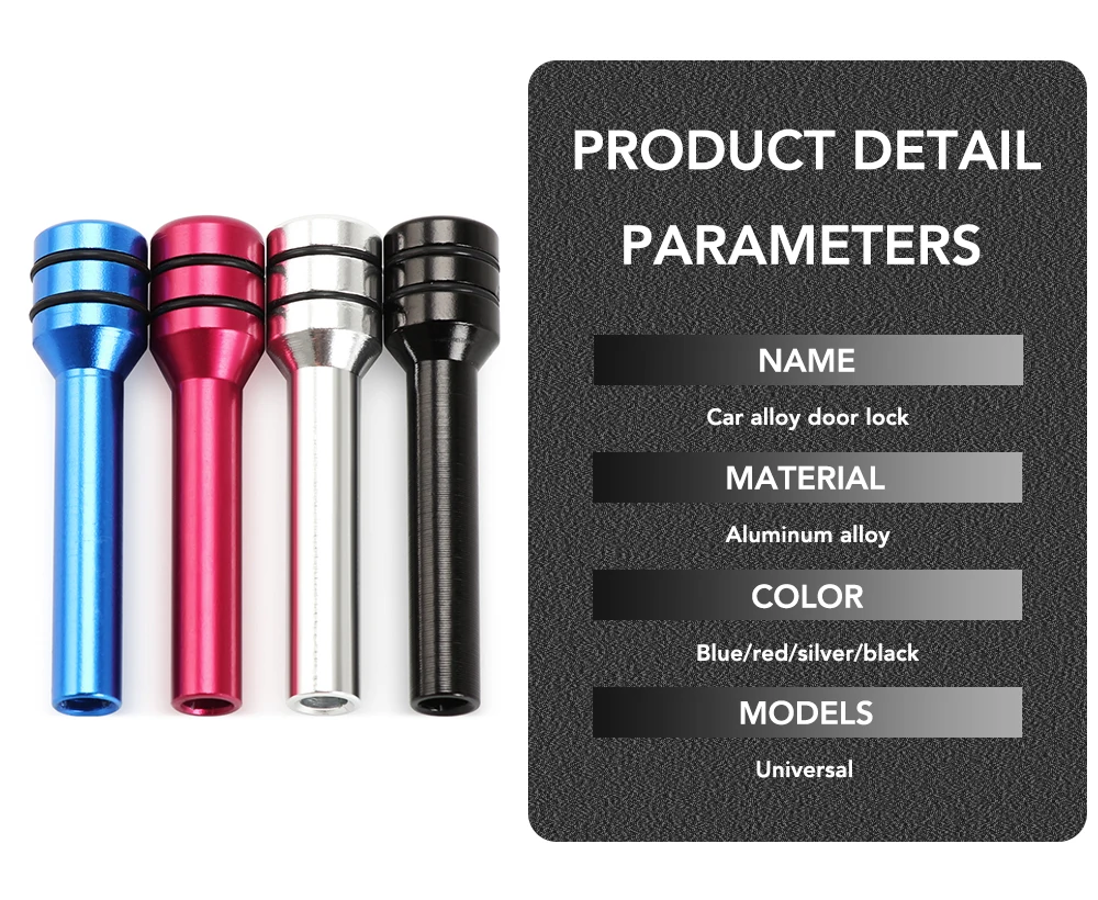 Color: Brown - Car Alloy Door Lock Pins Lock Pin Screw Knob Mitsubishi Accessories Asx Lancer 10 9 Outlander Pajero Sport L200 Expo Eclipse