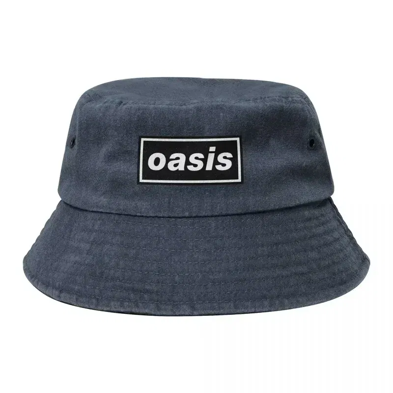 Color: WHITE - Y2K Dont Lock Back In Anger***-$$Band-*******************OASIS Bucket Hat