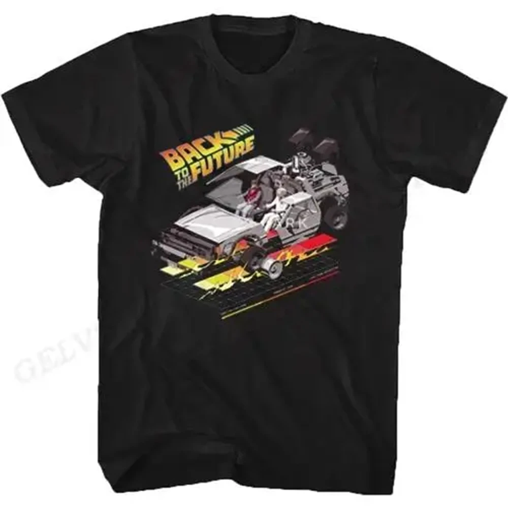 Color: SKY BLUE, Size: S - Back To The Future T Shirt Graphic Print Men Women Fashion Hip Hop Streetwear Short Sleeve Plus Size T Shirt Unisex 62473