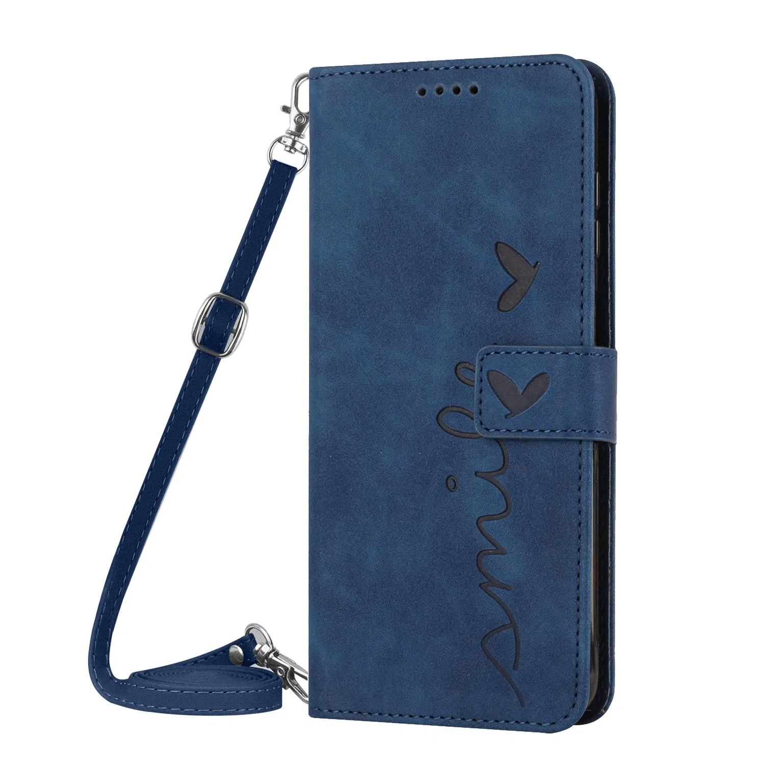 Color: Purple Pink, Ships From: CHINA, Material: aluminum - Love Heart Strap Leather Crossbody Phone Wallet Case Book Stand For Google Pixel 8 7 Pro 8A 7A 6A Girls Cute Shoulder Cover