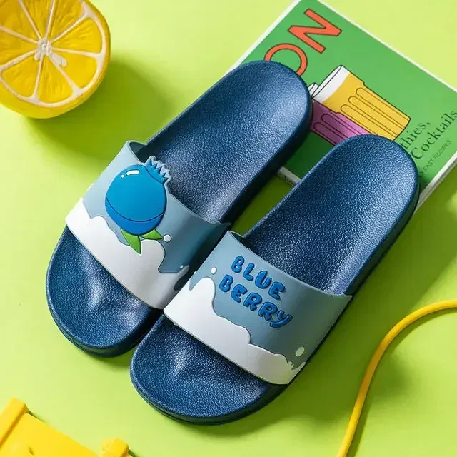 Color: Brown, Shoe Size: 5 - New Shoes for Women PVC Slippers Fashions Cartoon Fruit Sandals Flip Flops Summer Casual Beach Home Bath Thick Non-Slip Slippe