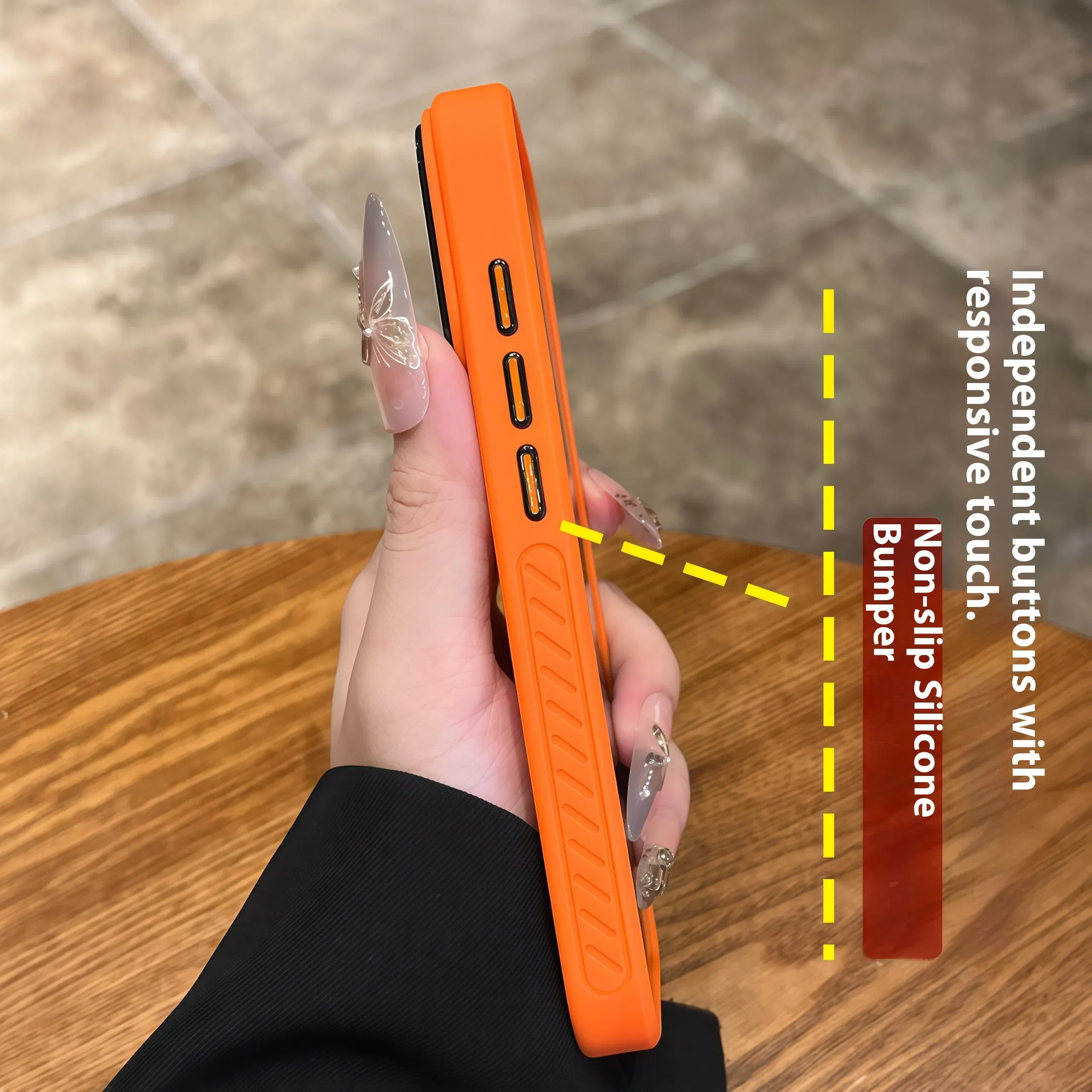 Color: Orange, Compatibility by Model: iPhone 11 - Wireless Charging Matte Magnetic Case for iPhone 17 16 ProMax 15 14 Plus 13 12 11 17 Air Anti Fall Bumper Translucent TPU Cover