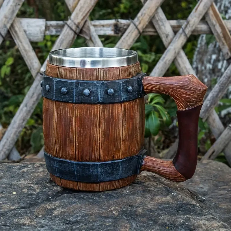 Stainless Steel Barrel Shape Coffee Mug