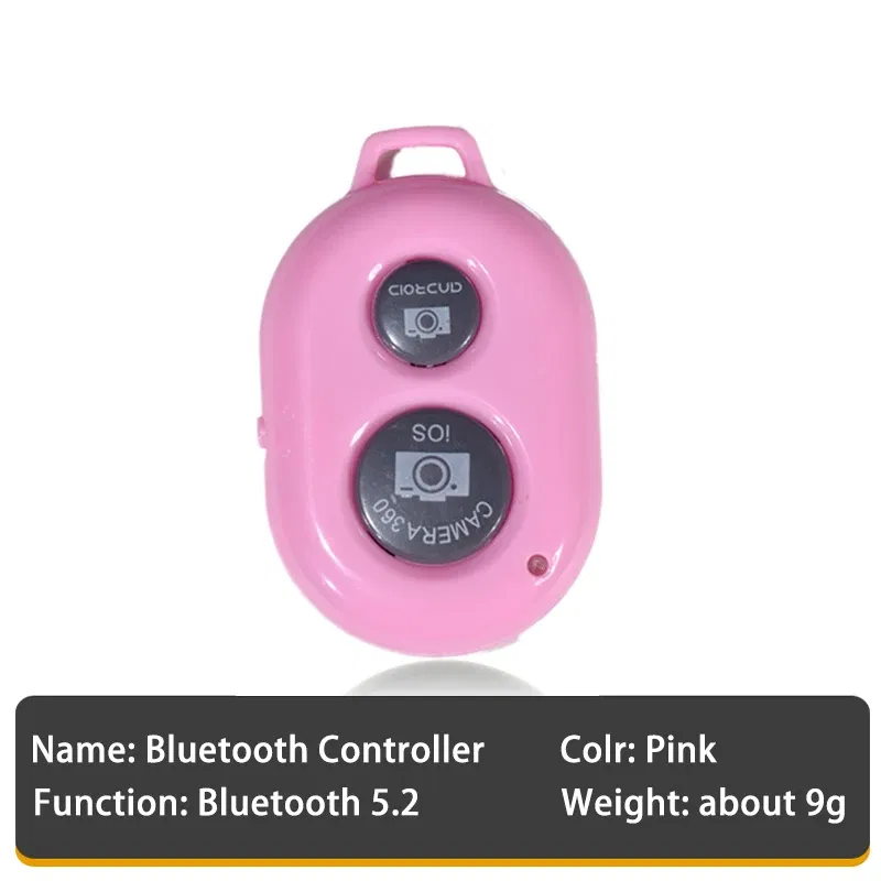 Color: Gold - Smartphone Bluetooth Shutter Release Wireless Remote Control Mobile Phone for iPhone 15 14 Huawei Samsung Xiaomi HTC Vivo Selfie