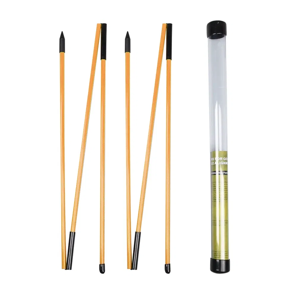 Color: Blue - 6 Colors Golf Alignment Sticks Collapsible Golf Practice Rods Putter Green Trainer Tools Golf Swing Training Tool