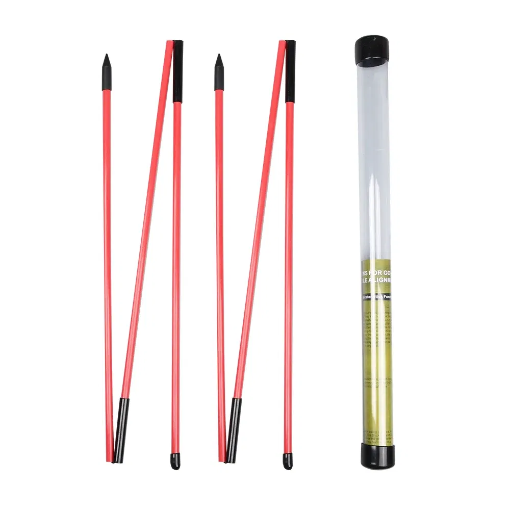 Color: Blue - 6 Colors Golf Alignment Sticks Collapsible Golf Practice Rods Putter Green Trainer Tools Golf Swing Training Tool