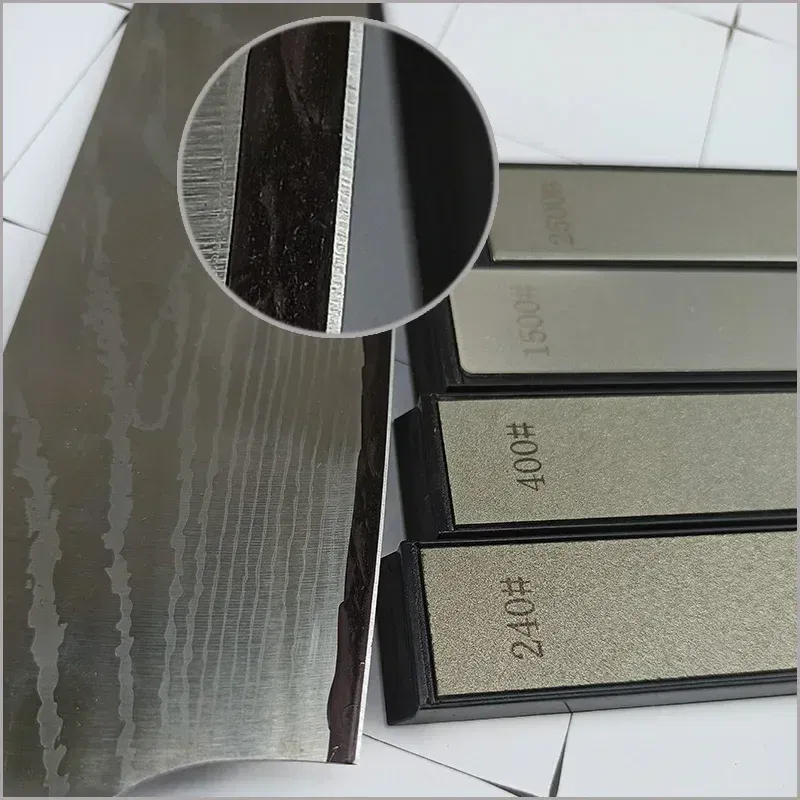Color: Clear, Size: XL - Diamond Whetstone for Knife Sharpener Fixed Angle Knife Sharpener Sharpening Stone Diamond Whetstone Honing Stones Oil Stone SET