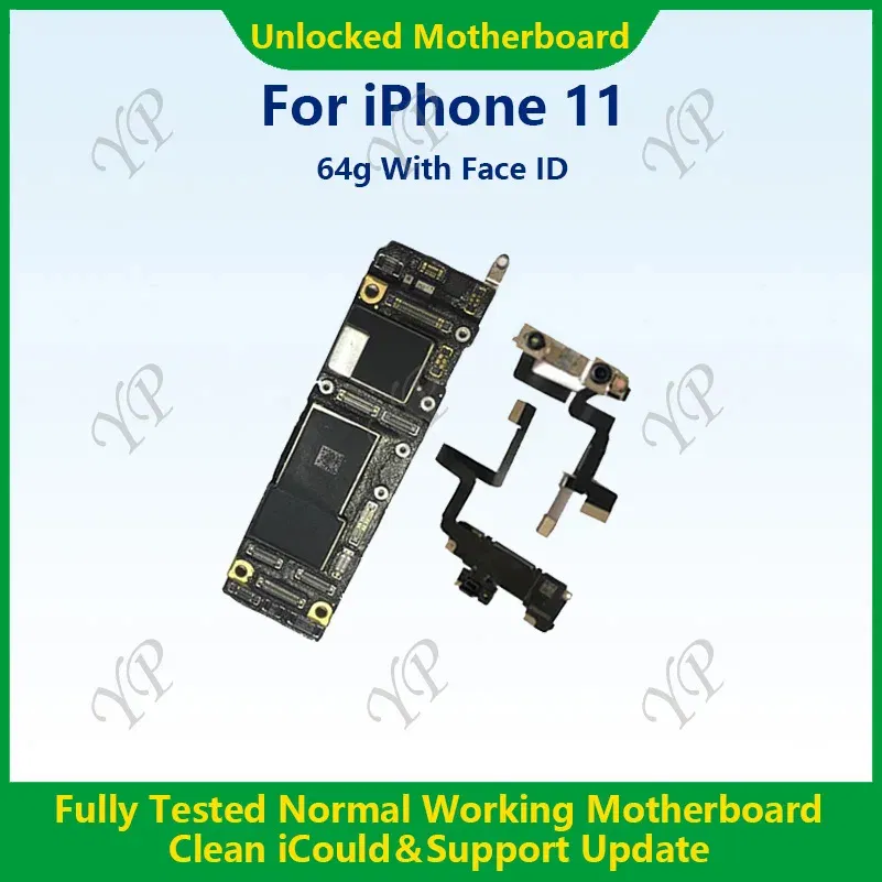 Color: Beige, Ships From: CHINA - Top Fully Tested Authentic Motherboard For iPhone 11 Pro Max 64g/256g Unlocked Mainboard With Face ID Cleaned iCloud Fast