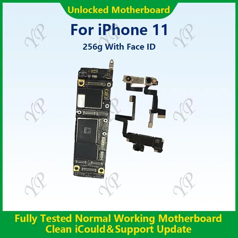 Color: Beige, Ships From: CHINA - Top Fully Tested Authentic Motherboard For iPhone 11 Pro Max 64g/256g Unlocked Mainboard With Face ID Cleaned iCloud Fast