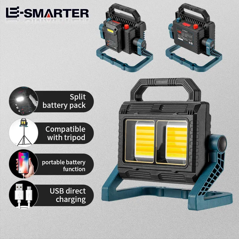 Wattage: 9W - High Power LED Flashlight Waterproof Fishing Lantern Torch USB Rechargeable Powerful Searchlight Camping Lamp